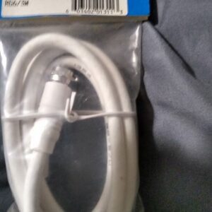 3' TV Coax Cable White