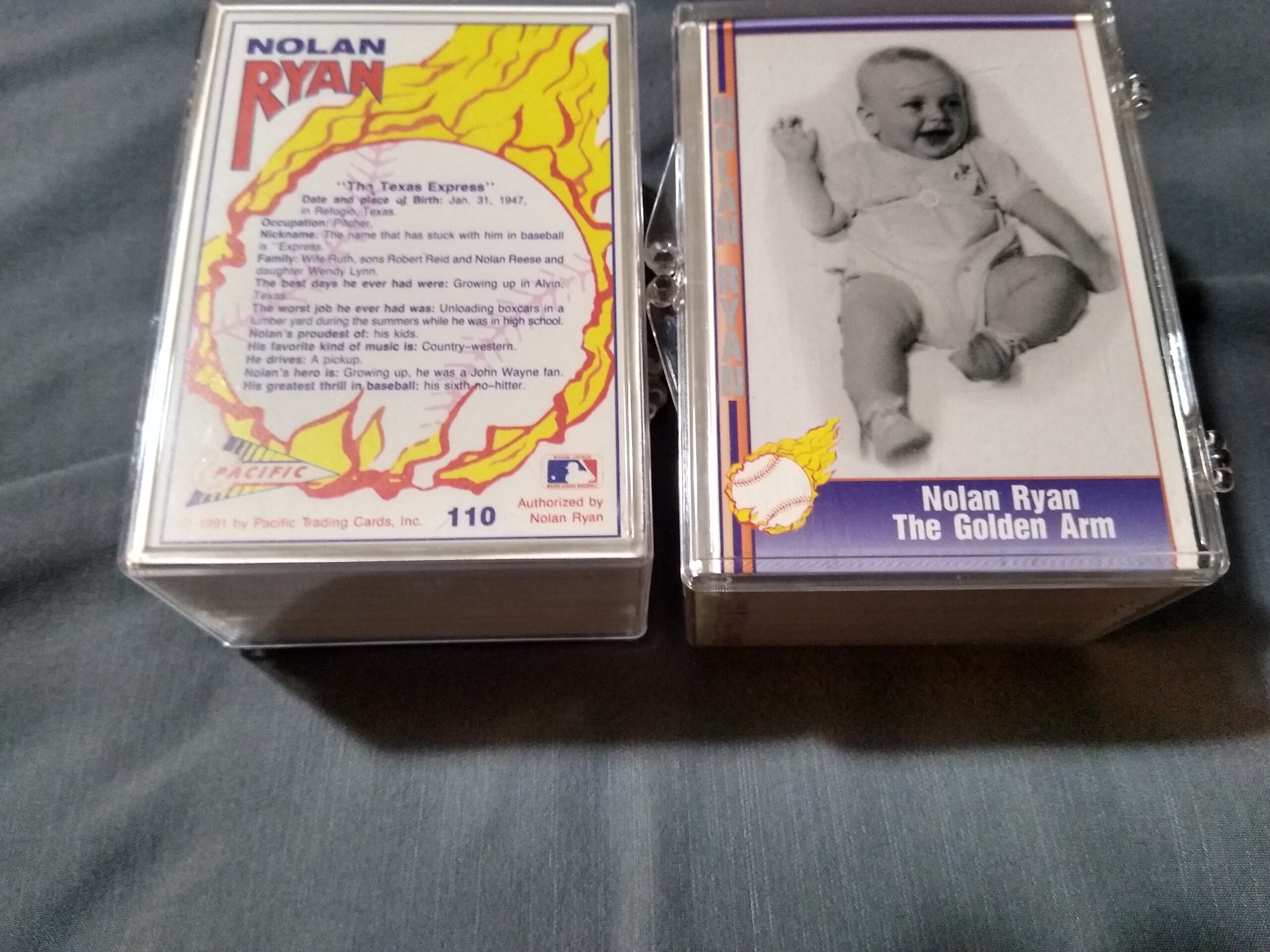 1991 Pacific Nolan Ryan Complete 220 Card Set