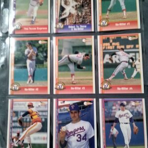 1993 Pacific Nolan Ryan No Hitter 9 Card Set