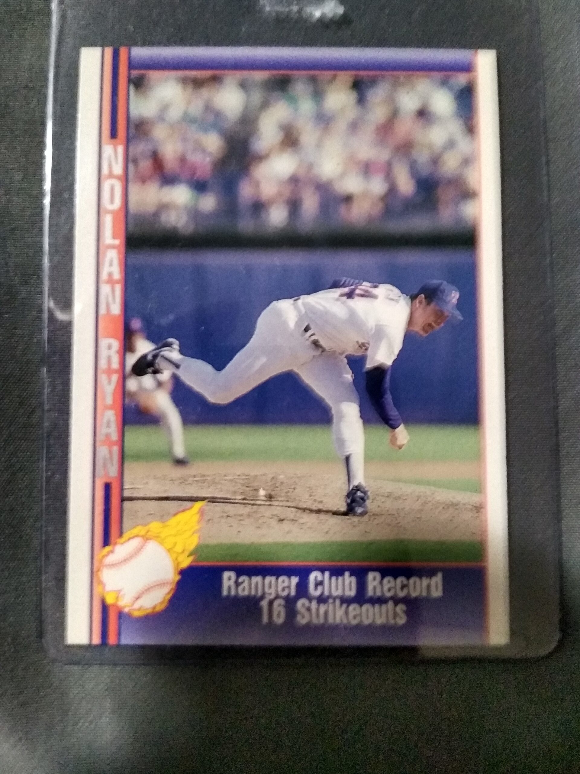 1991 Pacific Nolan Ryan Ranger Club Record