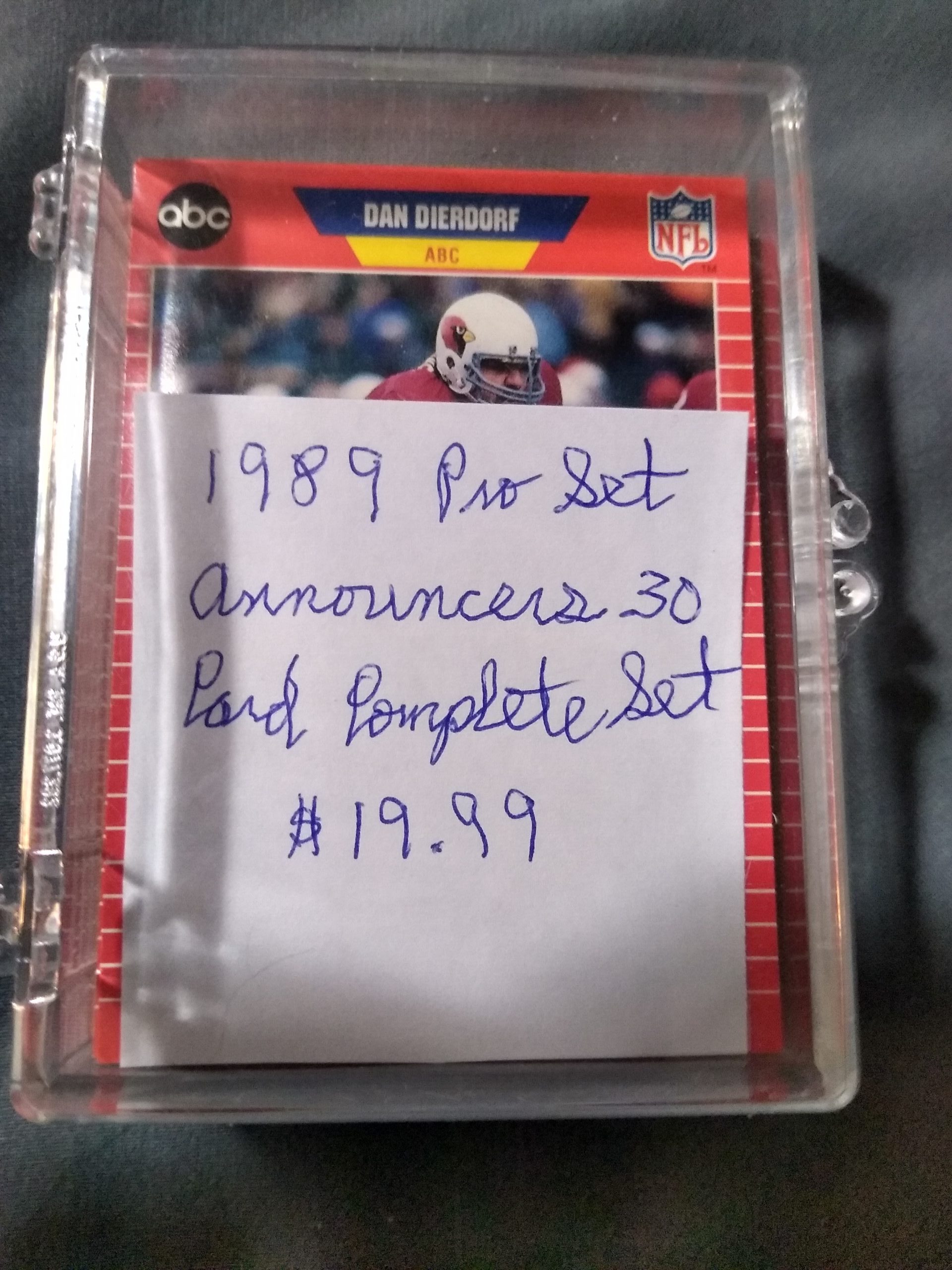 1989 Pro Set Announcer 30 Card Complete Set