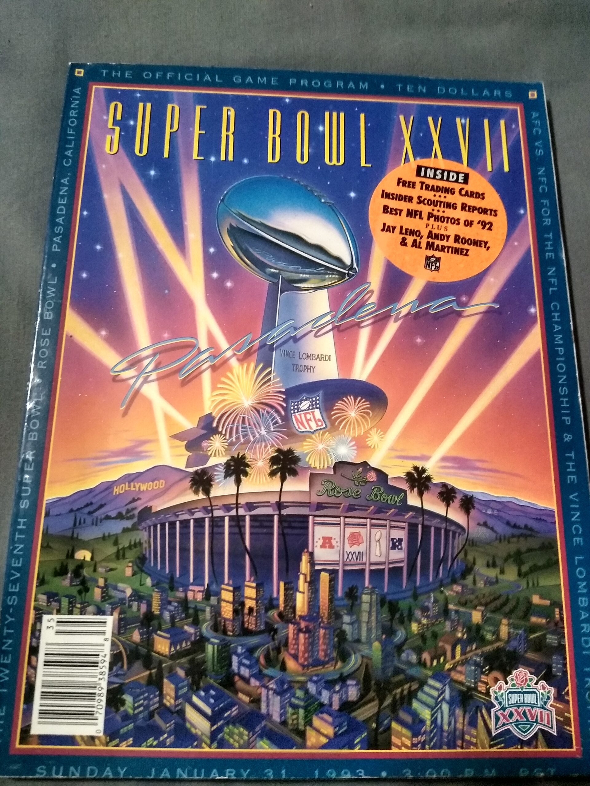 Super Bowl XXVII Program
