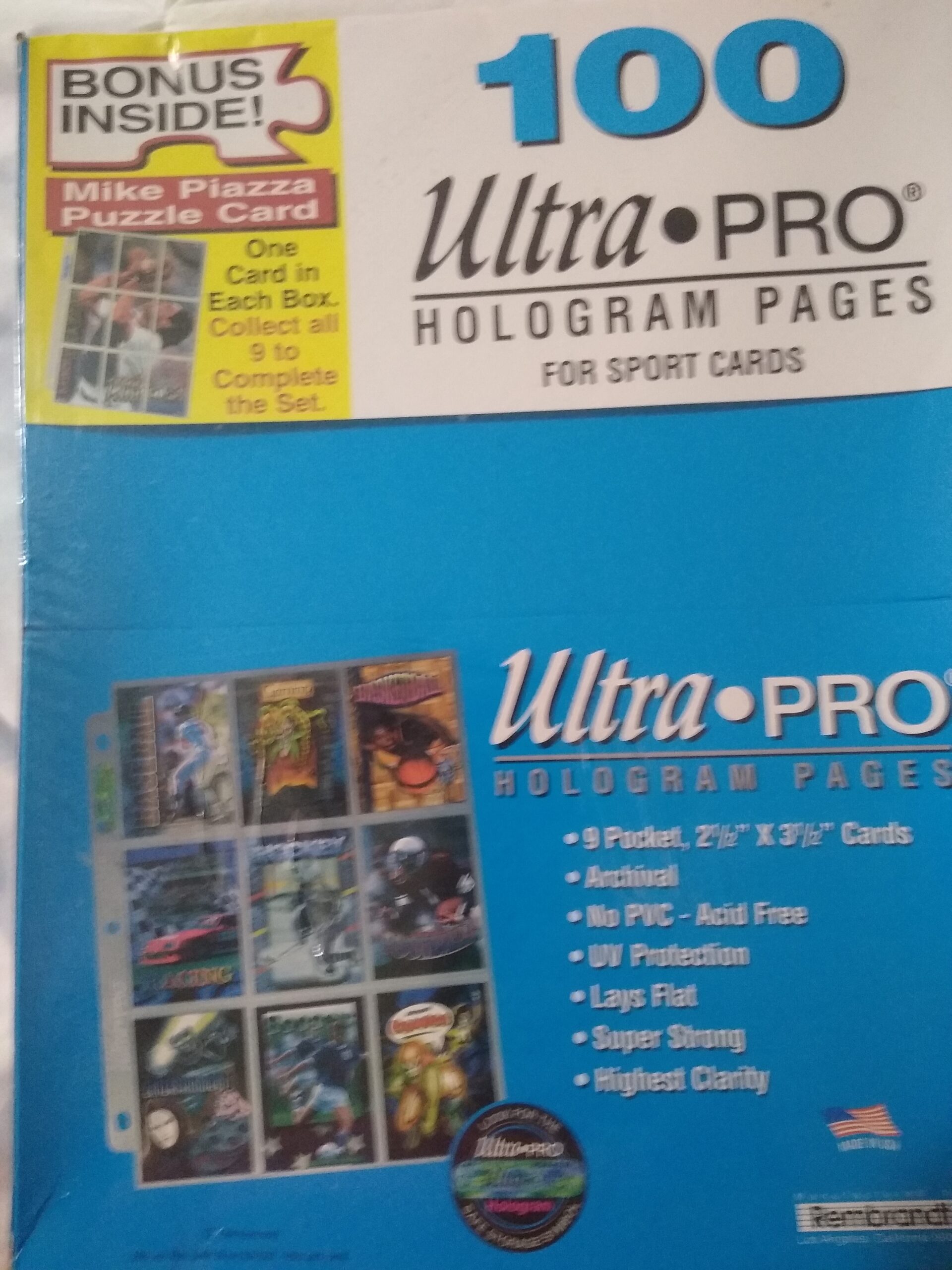 100 Pk Ultra Pro Hologram Pages