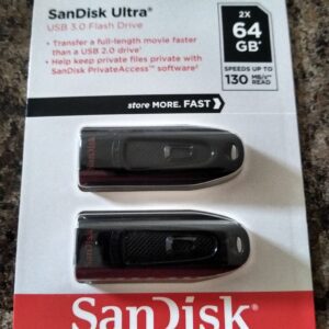 SanDisk 64 GB (2 PK) USB 3.0