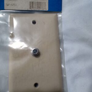 TV Single Wall Plate Ivory