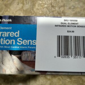 Motion Sensor For Security System