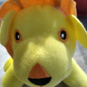 Mini Shiny Mane Stuffed Lion 4″ Tall