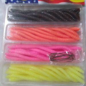 Luck E Strike Floating Worm Kit 47 Pc