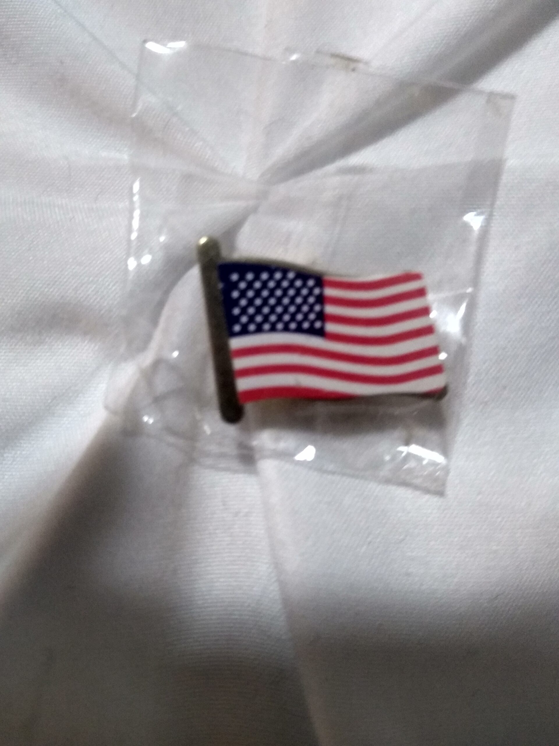 American Flag Clutch Pin